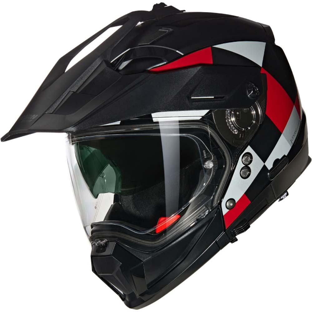 Nolan - Casque N70-2 X Ruvido N-Com Noir / Gris / Rouge / Brillant