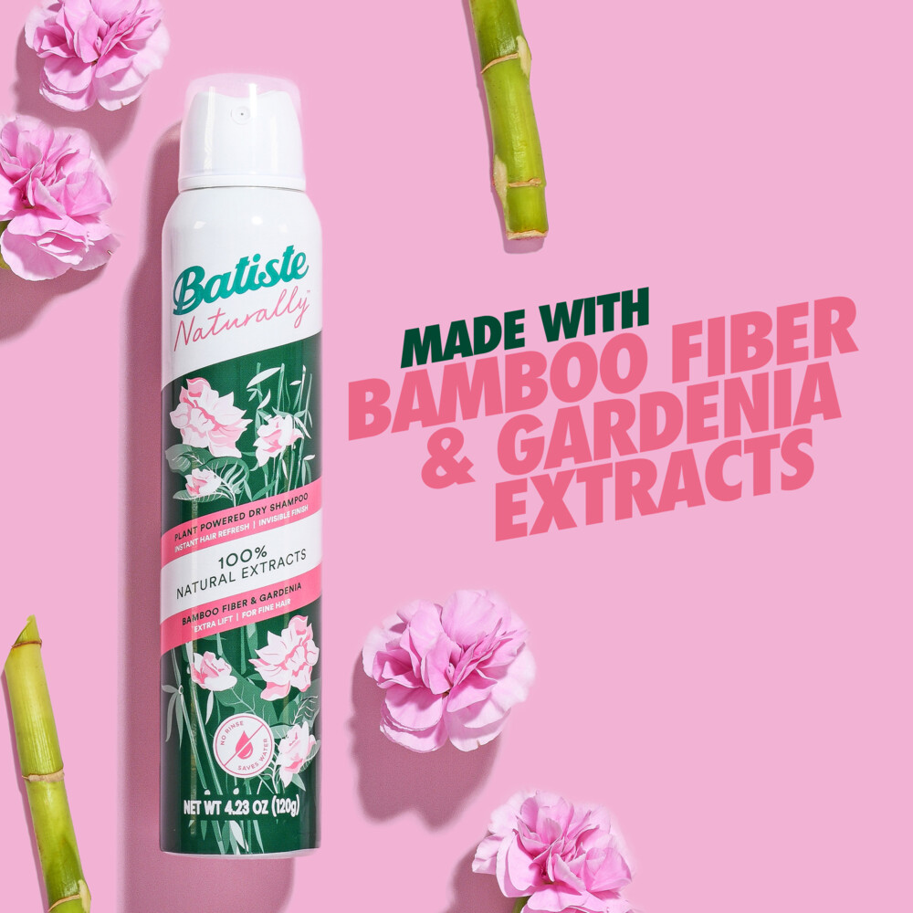 Batiste Naturally Droogshampoo Bamboo Fibre & Gardenia200 ml