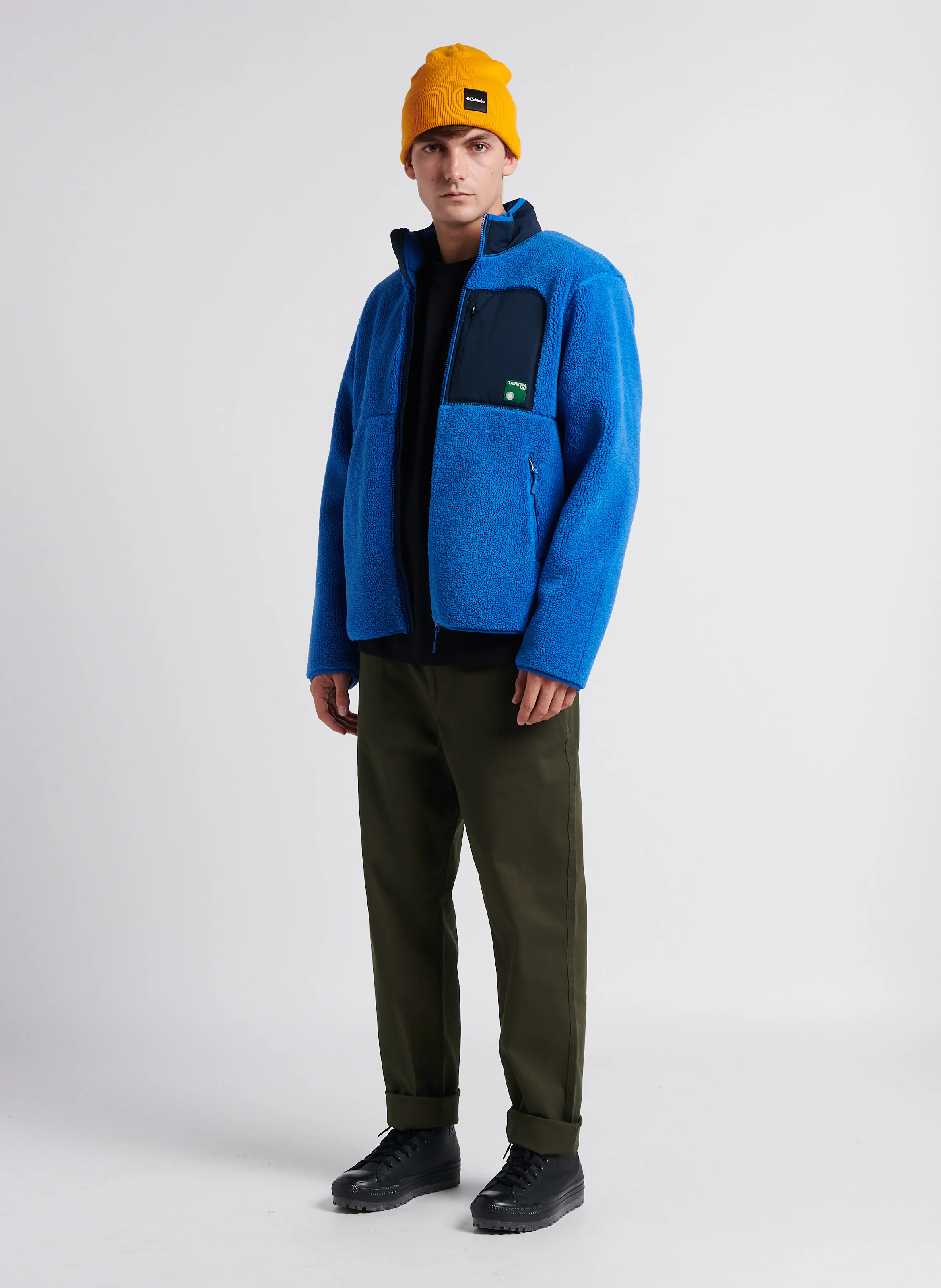 HERITAGE - Polaire col montant| Bleu