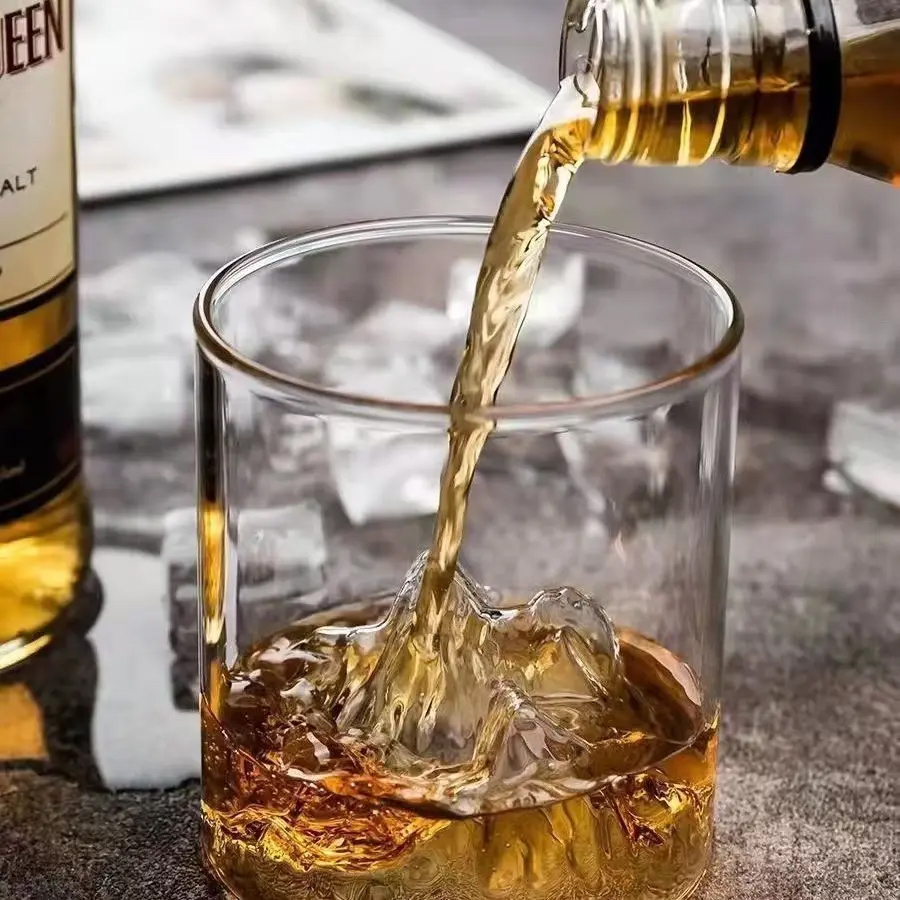 (300ml) Getränke Glas im Berg Design Whisky Glas Cocktail Cup - Transparent