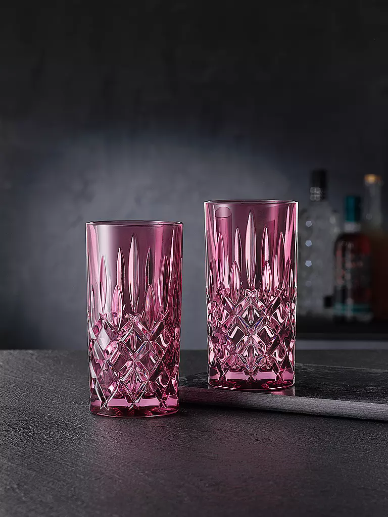 NACHTMANN Longdrink Glas 2-er Set 395ml VINTAGE COLOUR NOBLESSE Berry beere