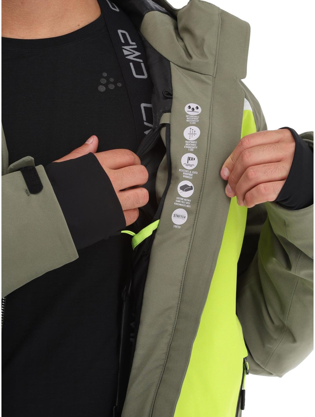33W0787 ski-jas heren