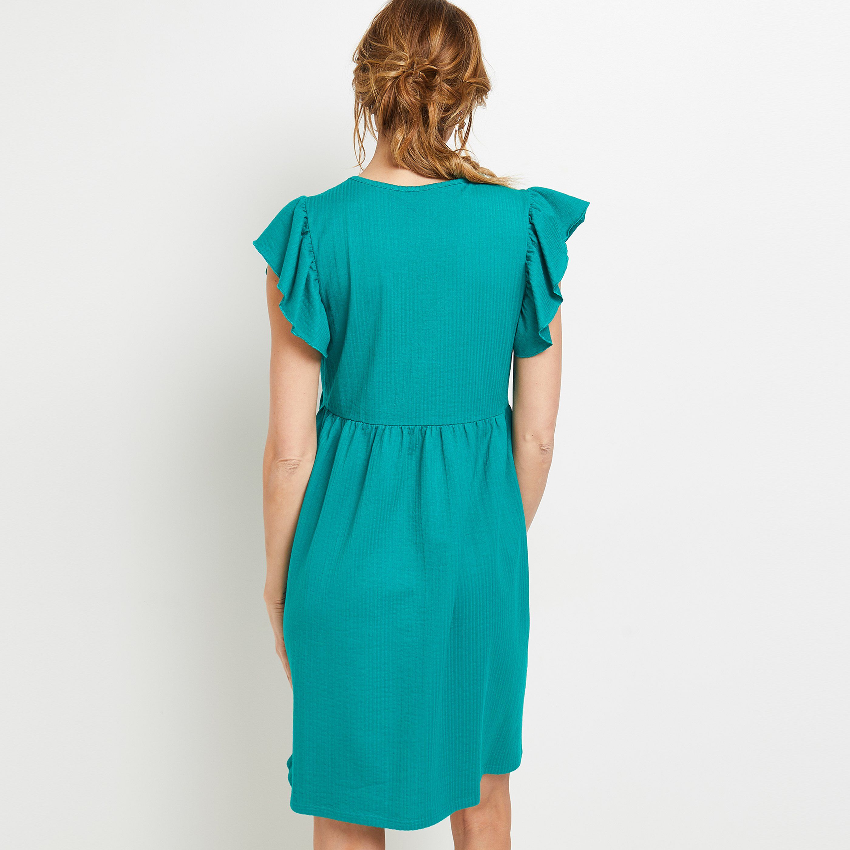 Robe genoux femme - VERT