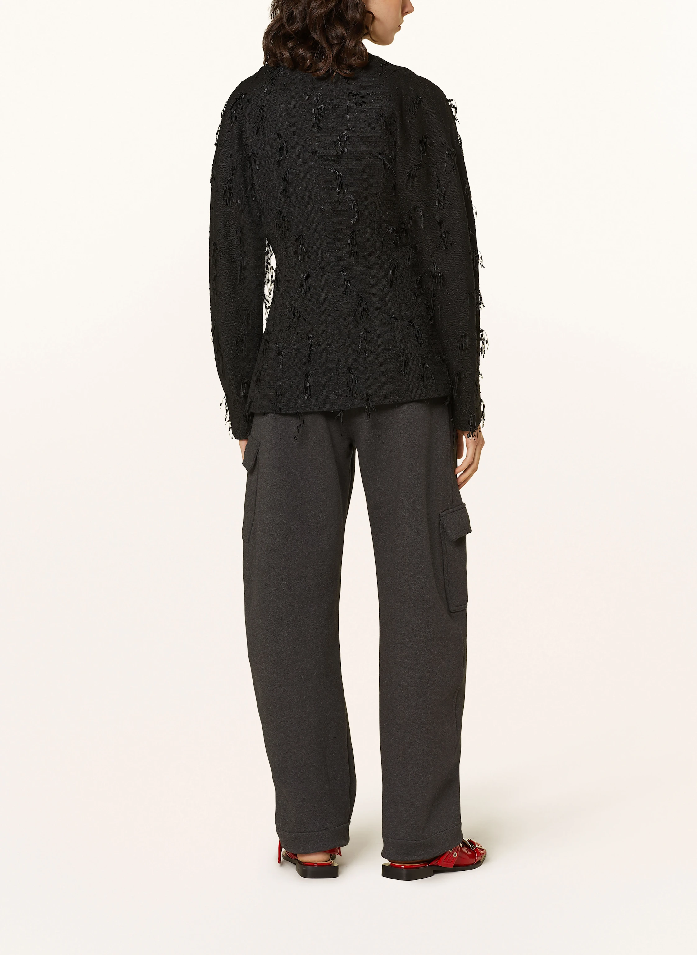 GANNI Tweed-Blazer