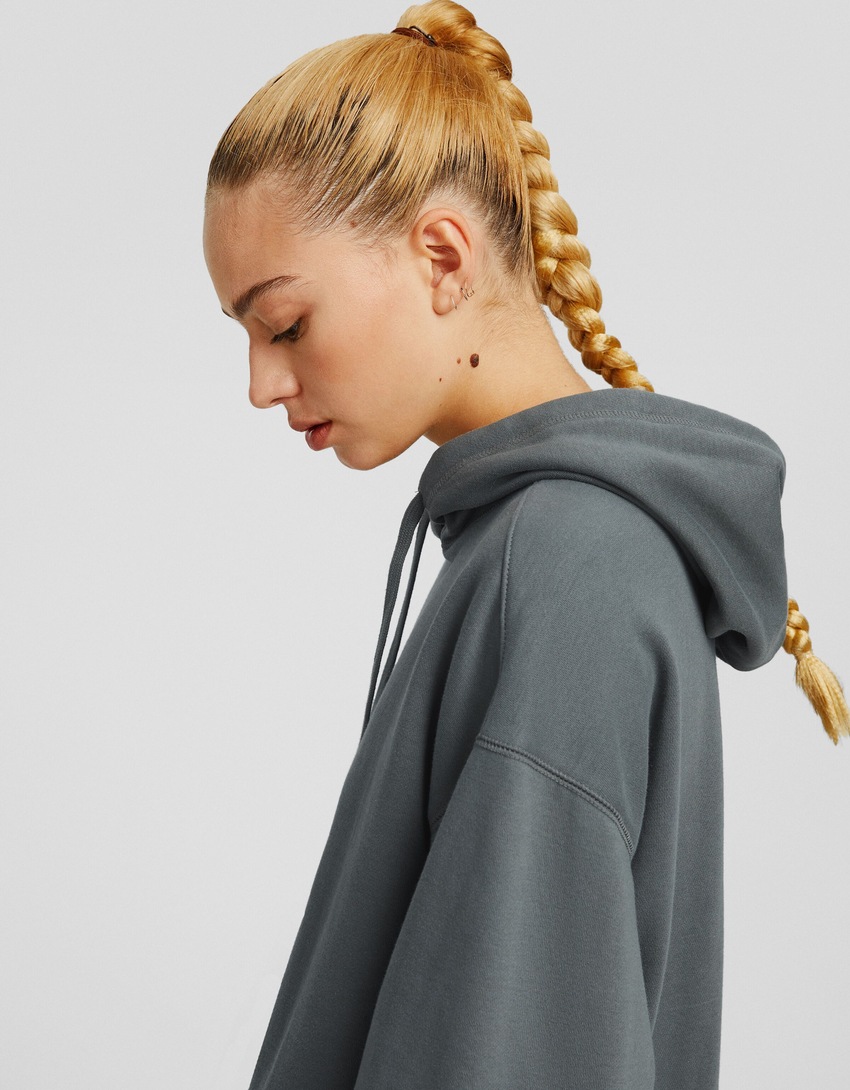 Moletom oversized com bolso