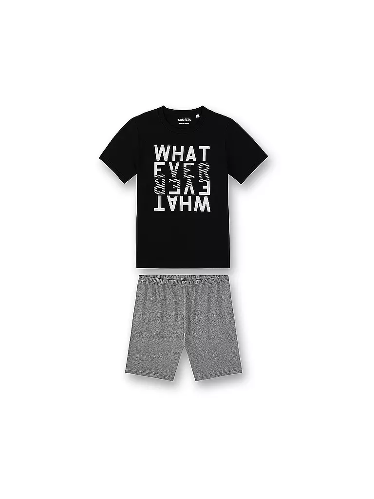 SANETTA Jungen Pyjama schwarz