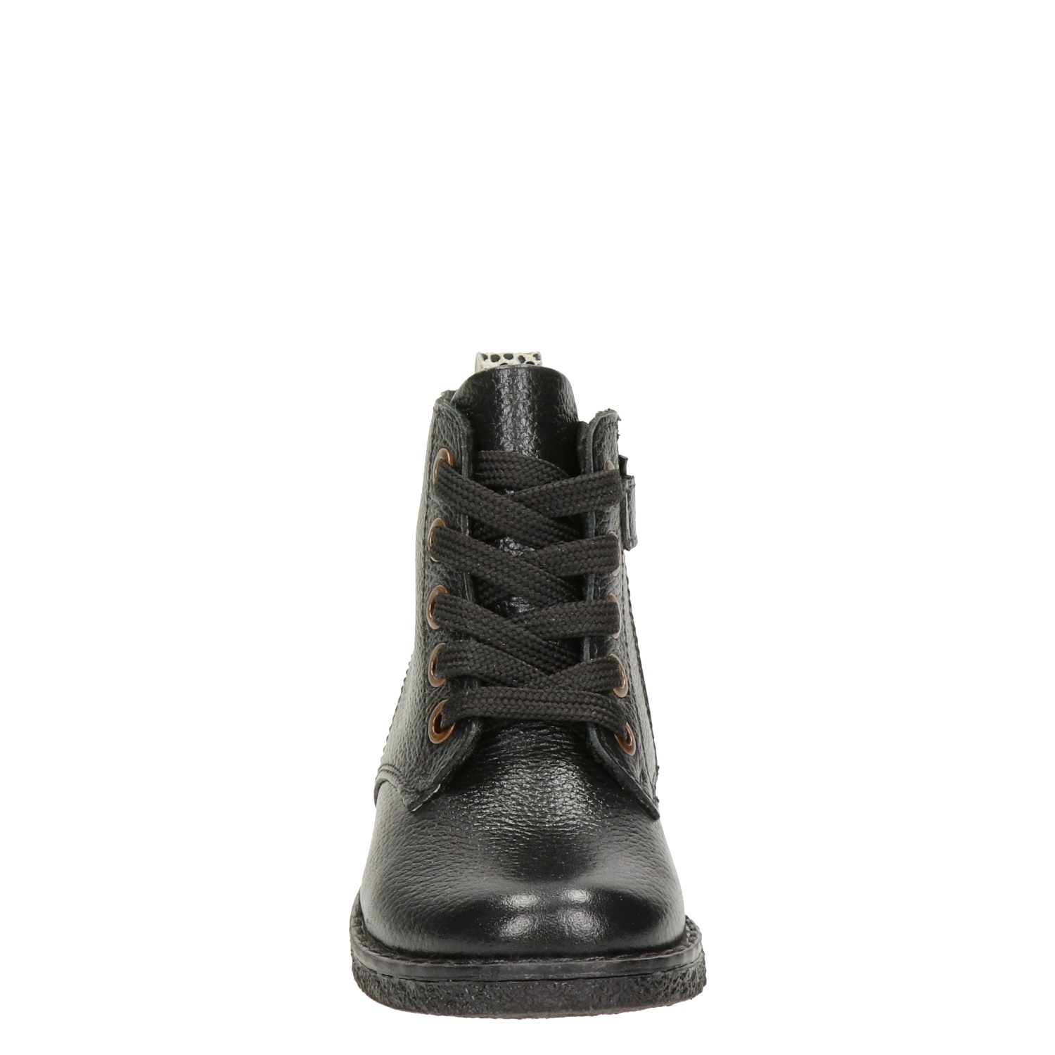 Kids meisjes veterboot Nelson Kids Zwart