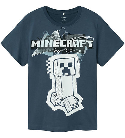 Name It T-Shirt - Noos - NkmJin Minecraft - Dark Denim