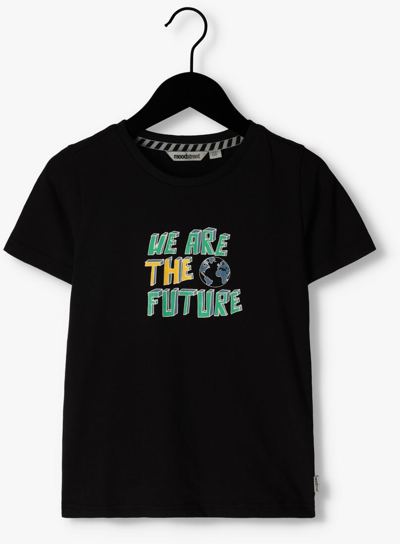 MOODSTREET zwarte moodstreet t-shirt t-shirt with chest print