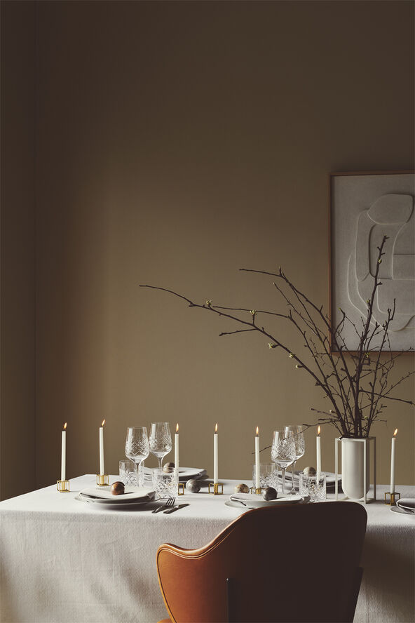 Audo Copenhagen Kubus Candle Holder, Micro Gold-Pla
