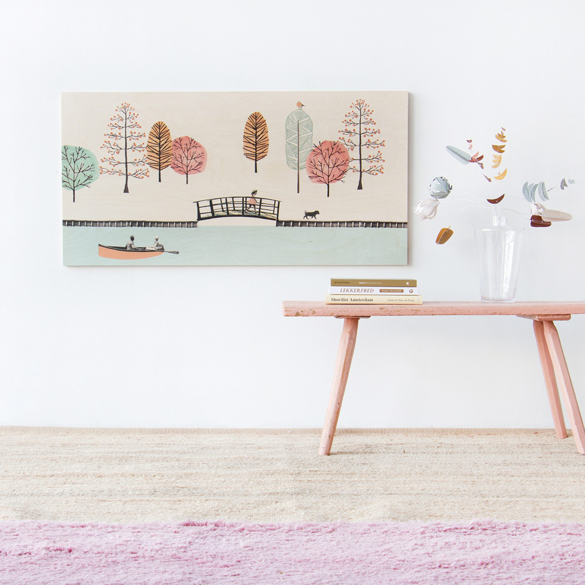 StoryWood wandpaneel Day at the park 110 x 55 cm