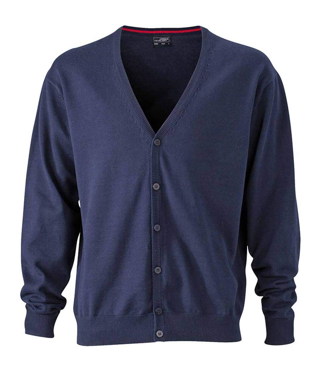 Gilet boutonné cardigan - HOMME - JN661 - bleu marine