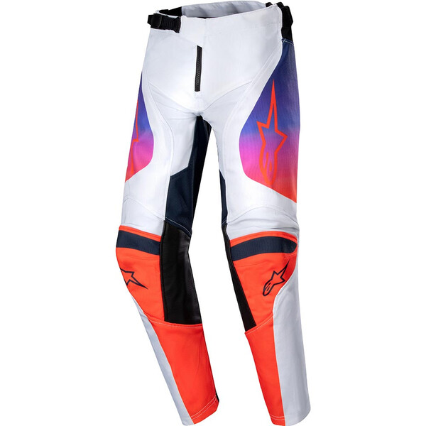 Alpinestars - Pantalon enfant Youth Racer Hoen Gris Clair / Noir / Orange / Violet