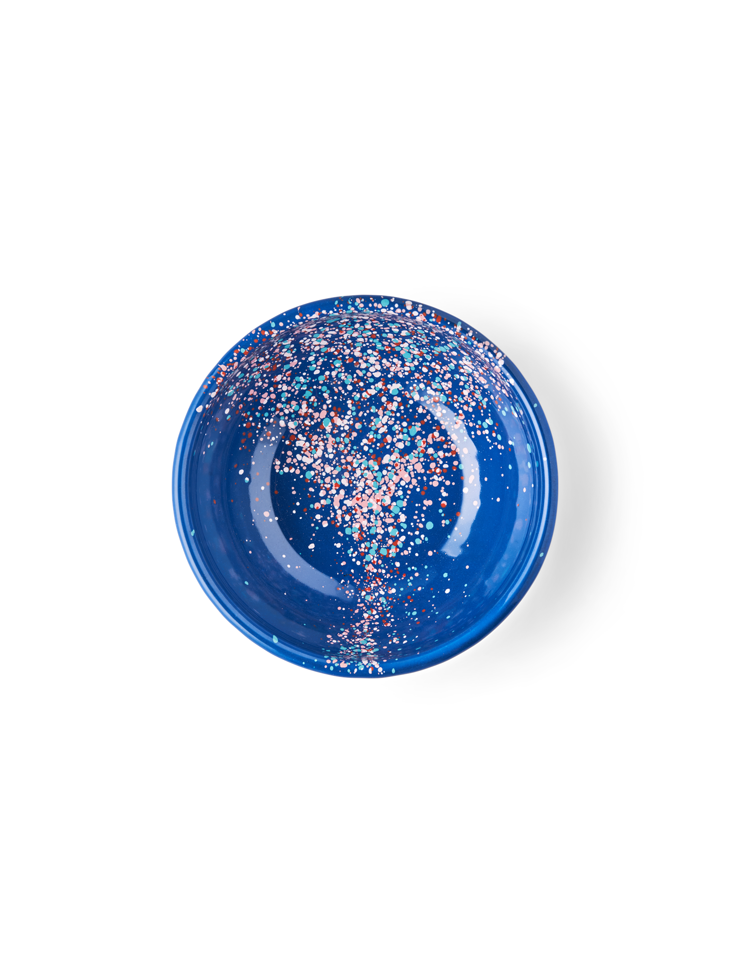 Flow Fest skål Ø17 - blå | Emaljeret stål. Ø17 cm. | Electric Blue | Kapka