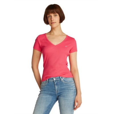 Tee-shirt à manches courtes femme Slim Essential TOMMY HILFIGER
