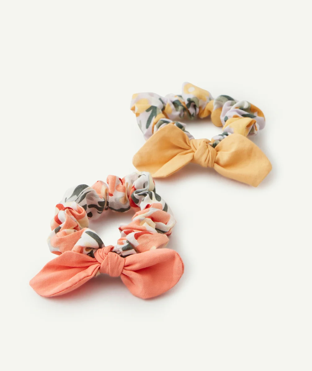 LOT DE 2 CHOUCHOUS FILLE AVEC NOEUDS