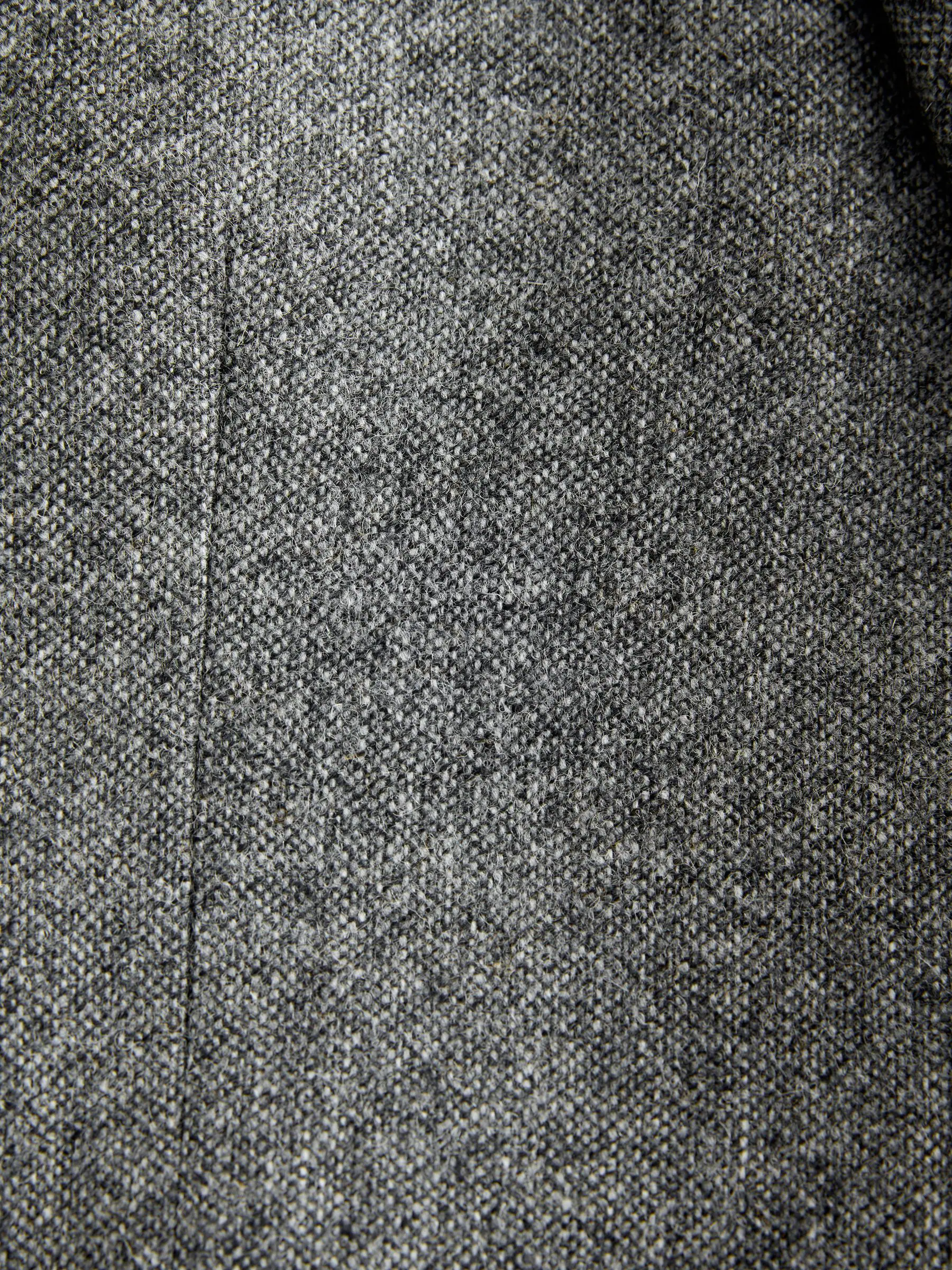 Grijs - Tailored Fit Signature Abraham Moon 100% British Wool Donegal Suit Jacket