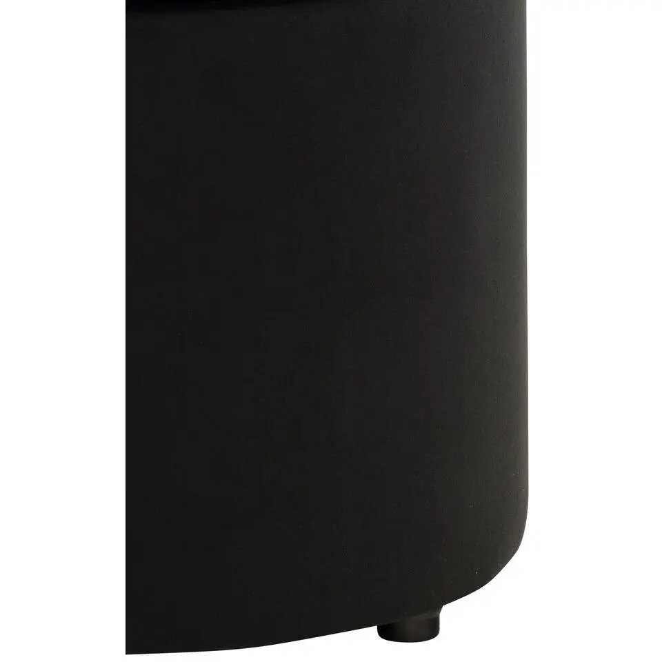 CLP Poef Pantin zwart Frame - Fluweel - zwart