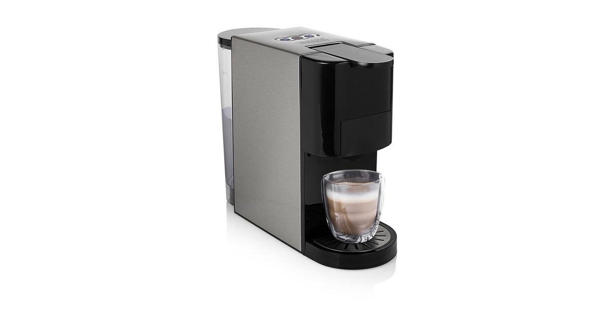 Princess249451 Multi Capsule Coffee Machine 5-in-1 capsule machine  (Zilver, Dolce Gusto | E.S.E. | Nespresso | Lavazza a Modo Mio | Gemalen koffie)