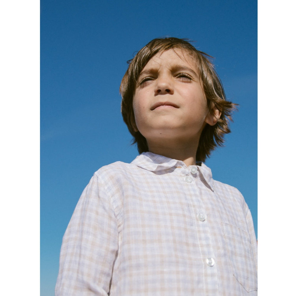 Køb MarMar Fine Linen Summer Check Tommy Skjorte