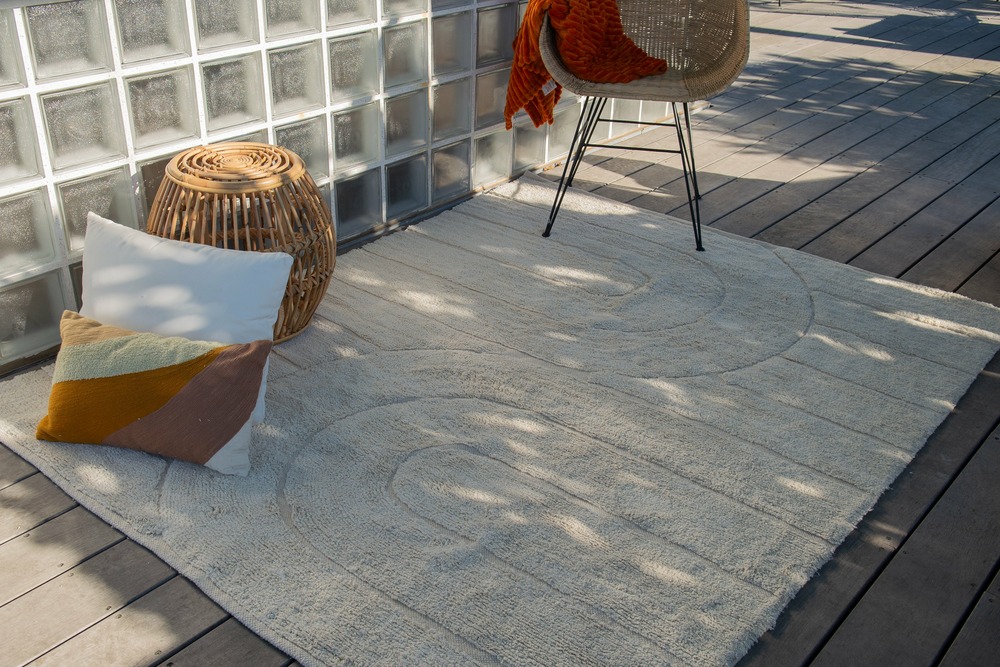 Tapis intérieur - nala - 160 x 200 cm - crème - cezare