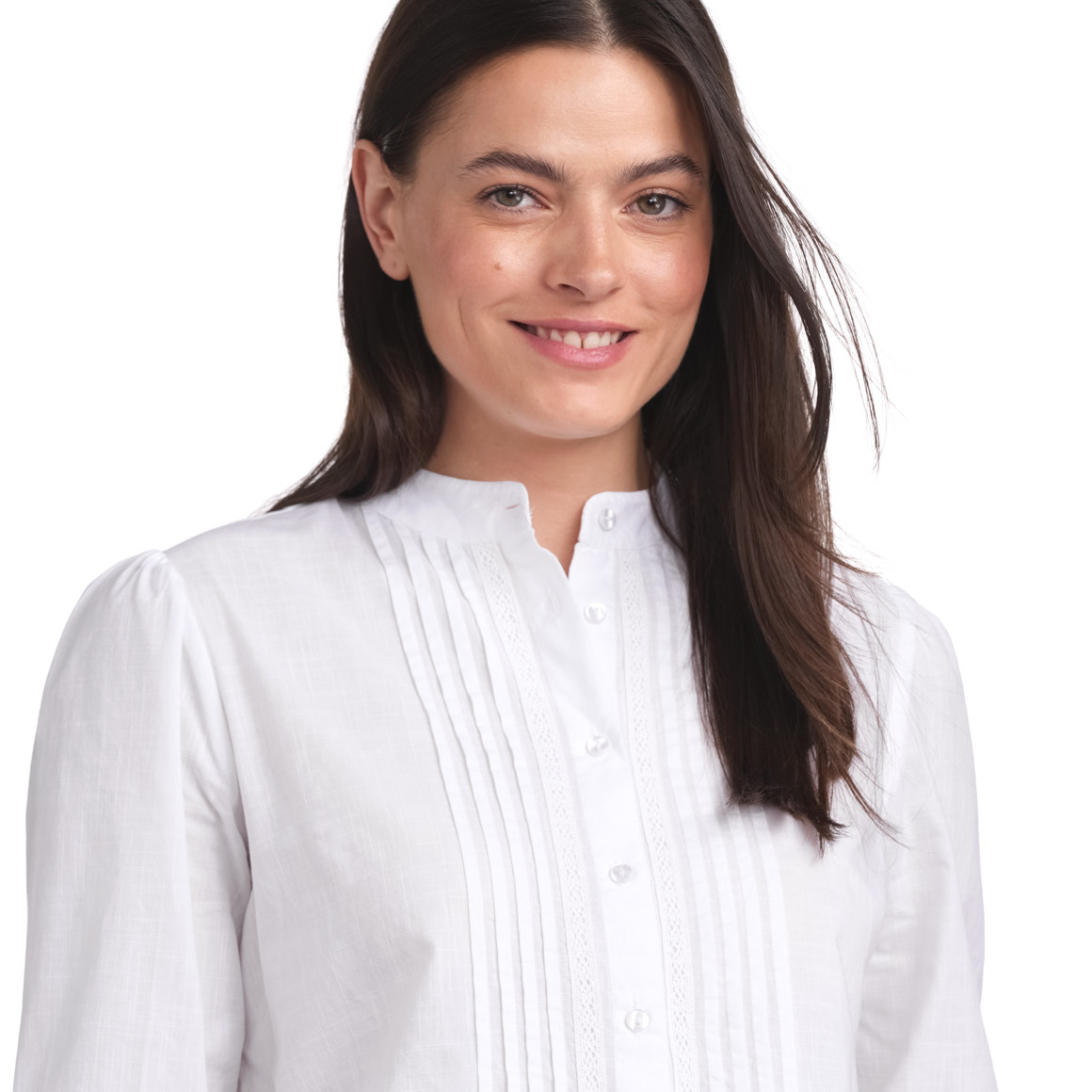 Gina Benotti Damen Bluse in Unifarben weiss