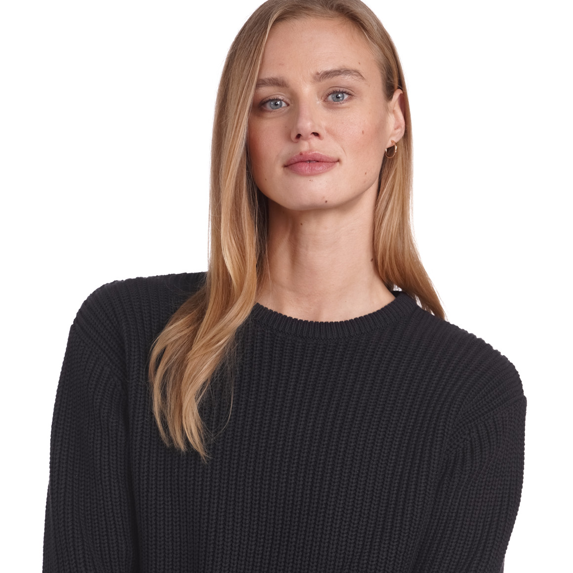 Jonas Nielsen Damen Strickpullover aus Bio-Baumwolle nachtblau