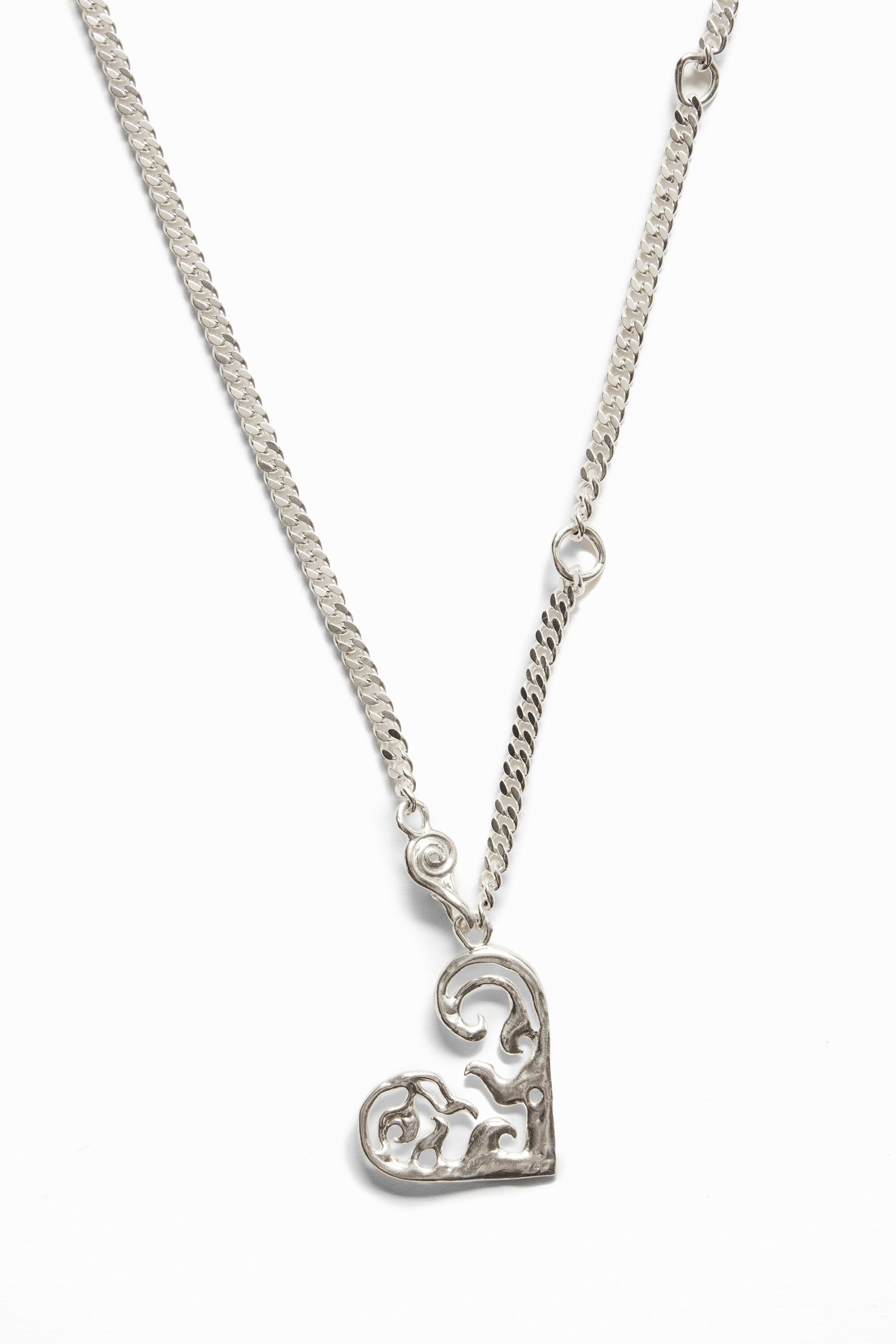 Collier petit cœur plaqué argent Zalio