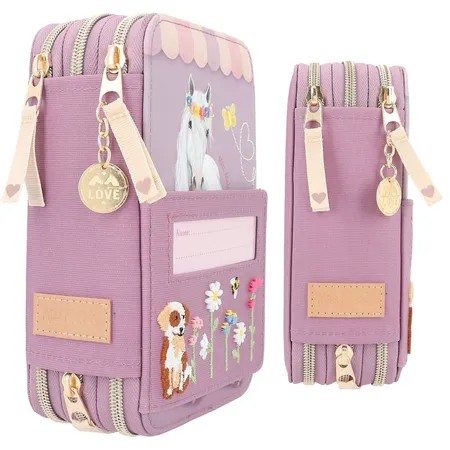 Depesche Miss Melody 3-Fach Federtasche FARM HOUSE