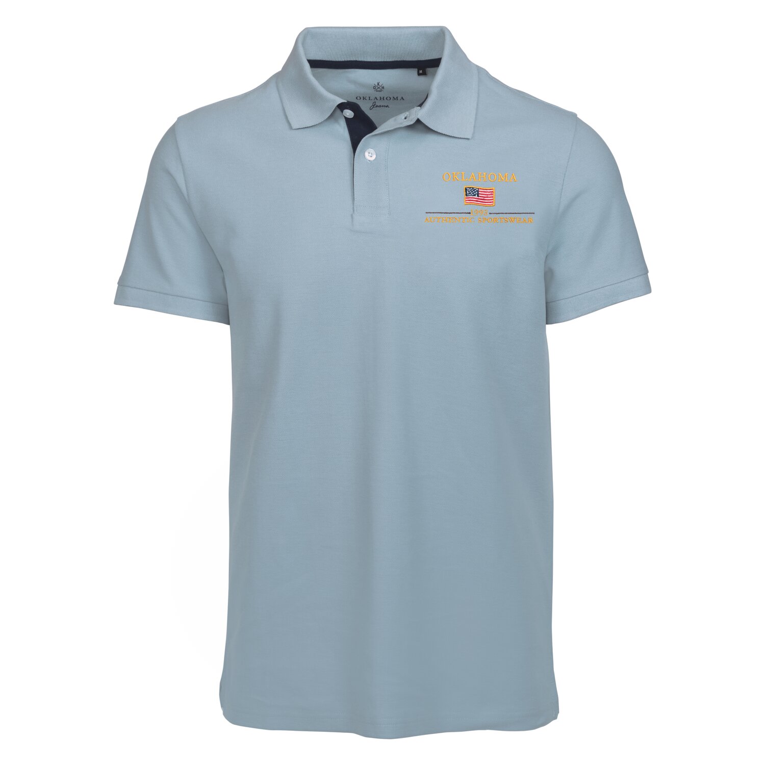 OKLAHOMA Jeans Poloshirt  - ashley blue