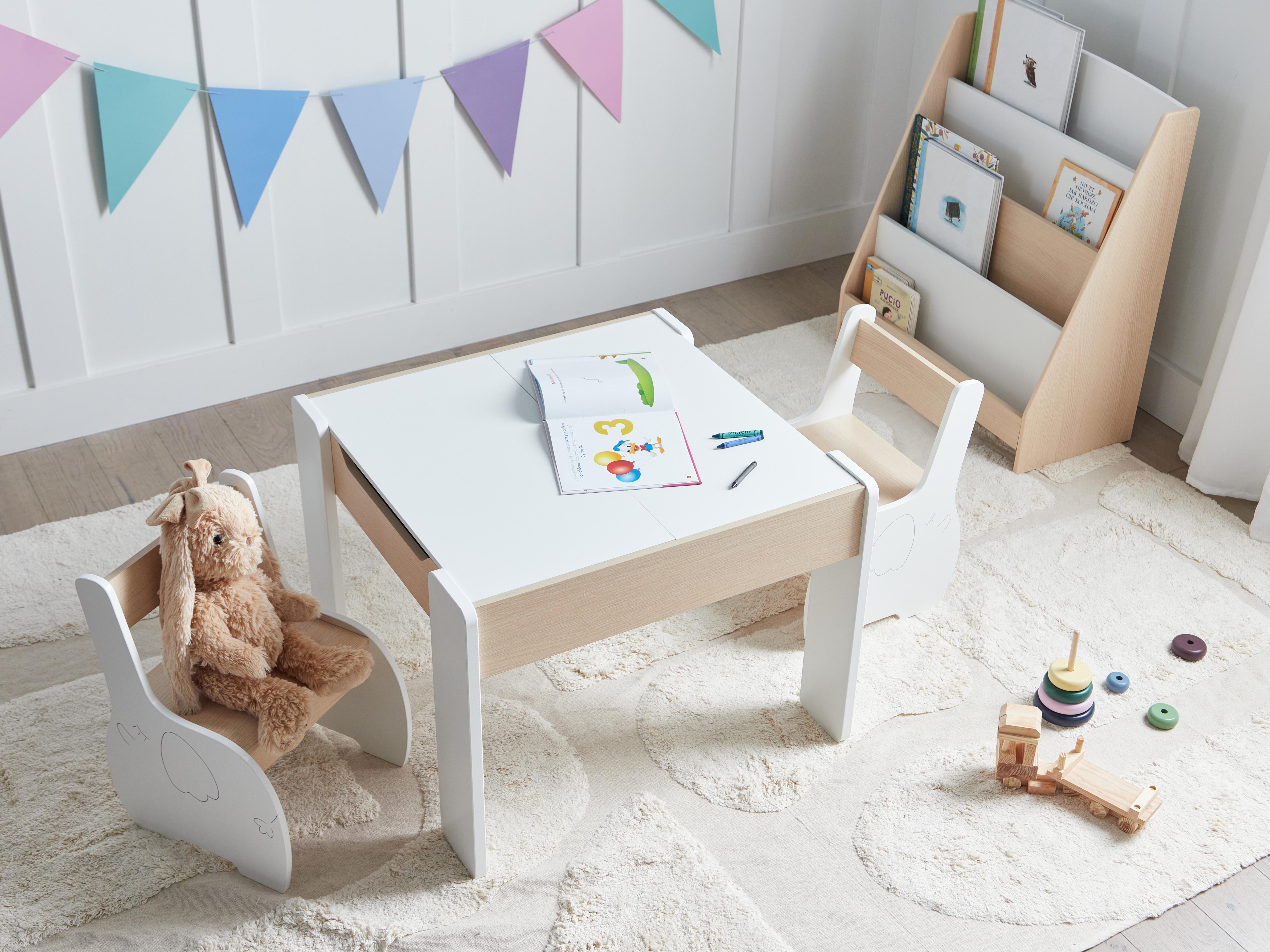 Kindertafel met stoelen LOYD Wit