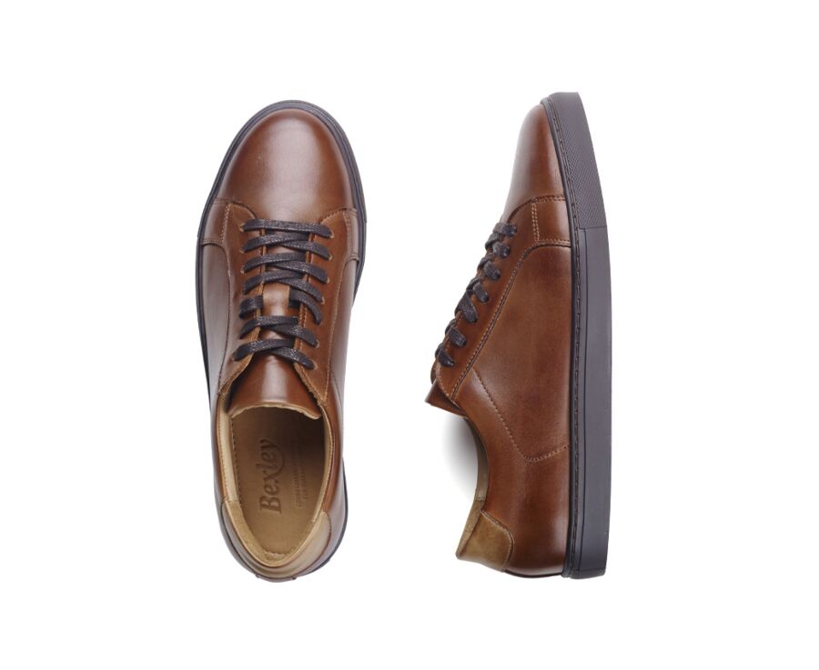 Sneakers homme Châtaigne Foncé Patiné - INGLEWOOD