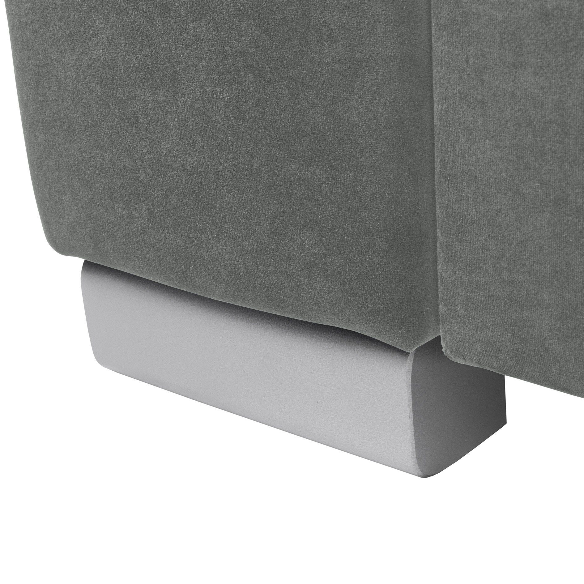 Ecksofa - grey - mit Kissen - Liegefunktion und Staukasten
