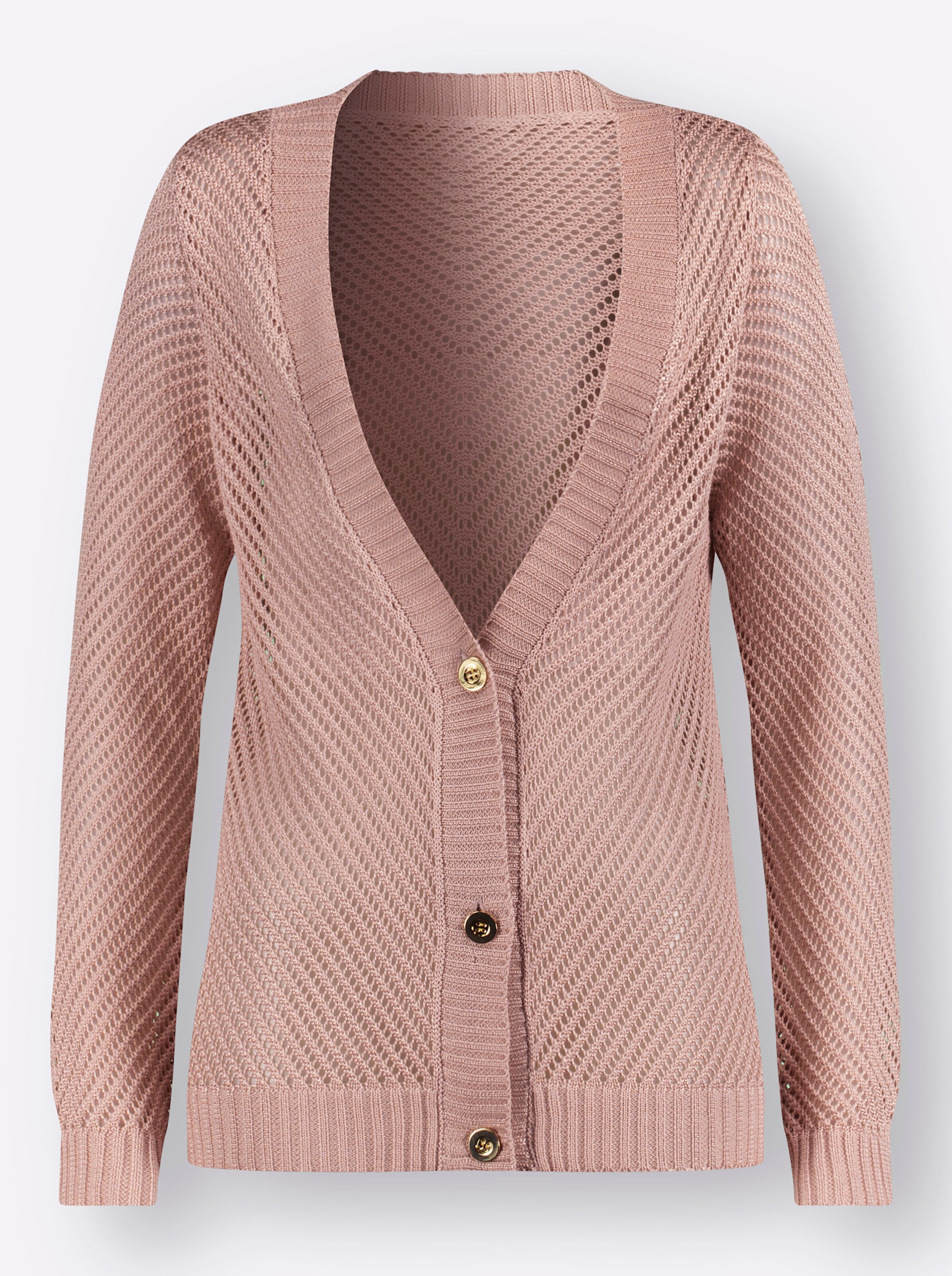 Strickjacke in puder