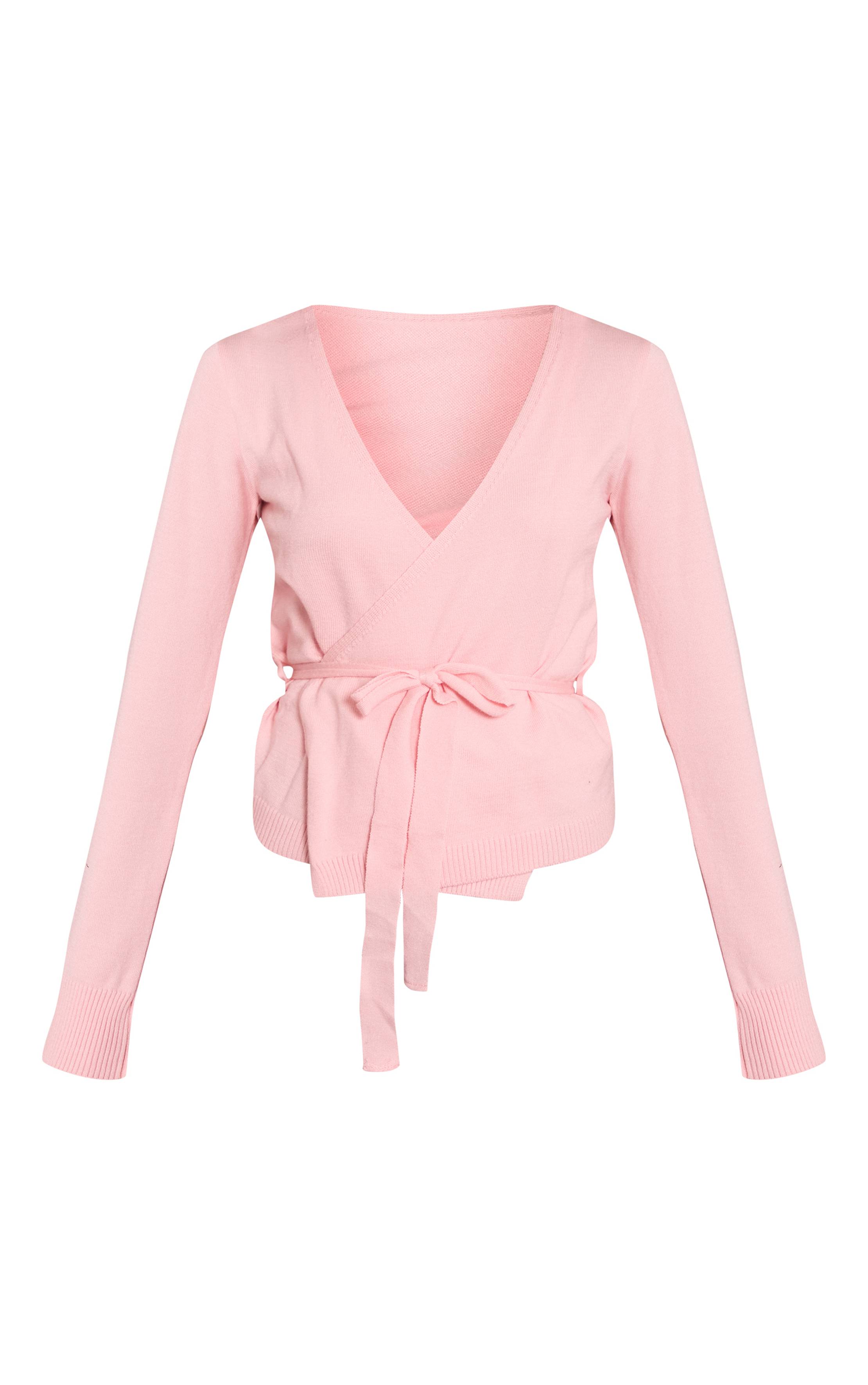 Rose Cardigan Enveloppant Tricoté Pilates
