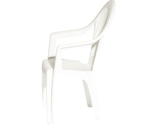 Vega stapelstoel, kunststof, wit