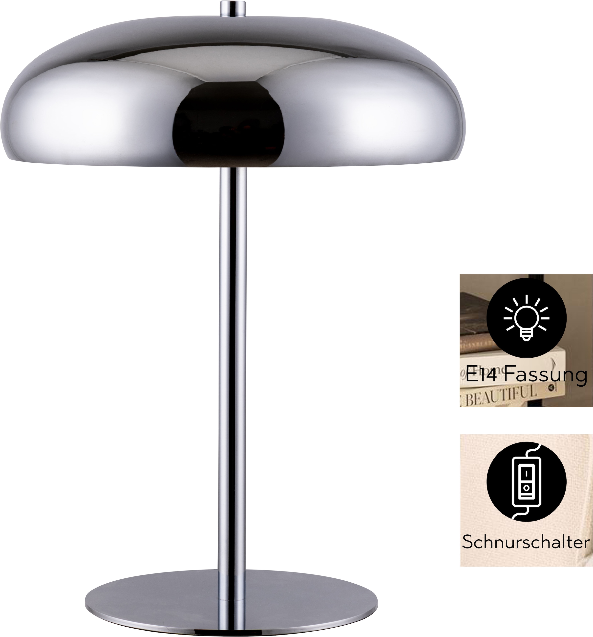 GOODproduct Tischleuchte »Jessee« E14 1 Stk.