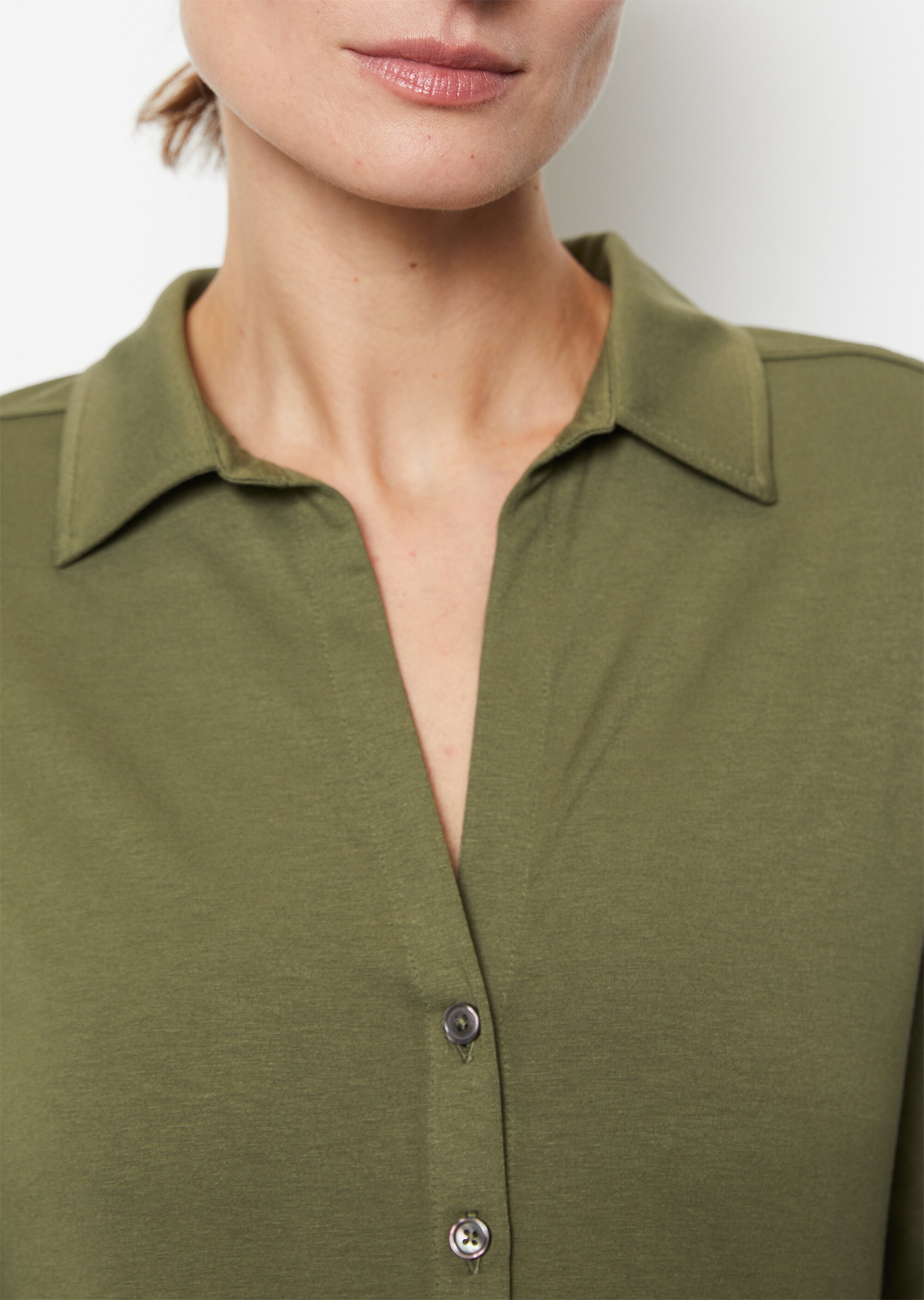 Jersey-Bluse aus LENZING™ ECOVERO™
