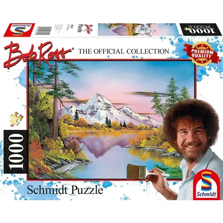 Schmidt Spiele Puzzle - Bob Ross: Spiegelungen, 1000 Teile