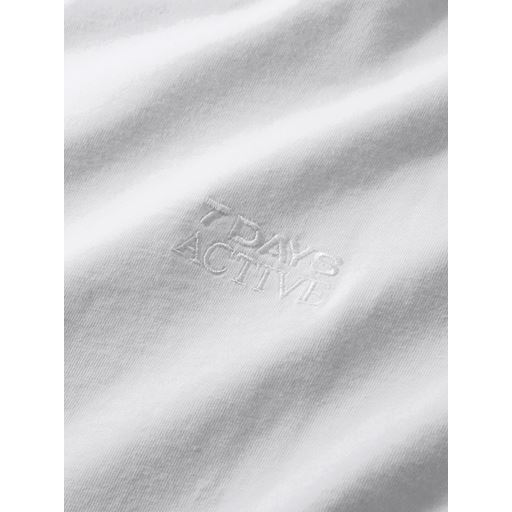 7 DAYS Active Organic Fitted T-shirt, Brilliant White, M