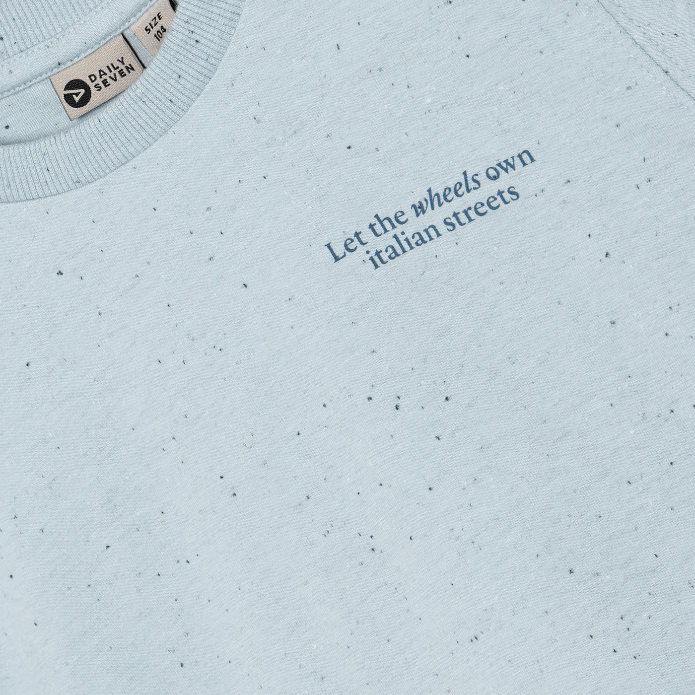 Daily7 Daily7 t-shirt nappy backprint  celestial blue