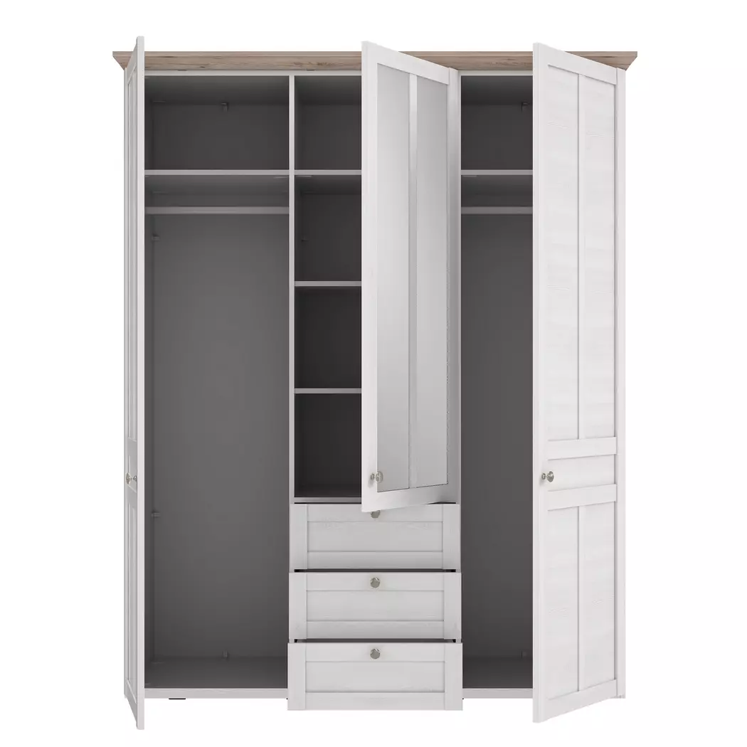 Kleiderschrank Iloppa SZ 155 x 193 cm