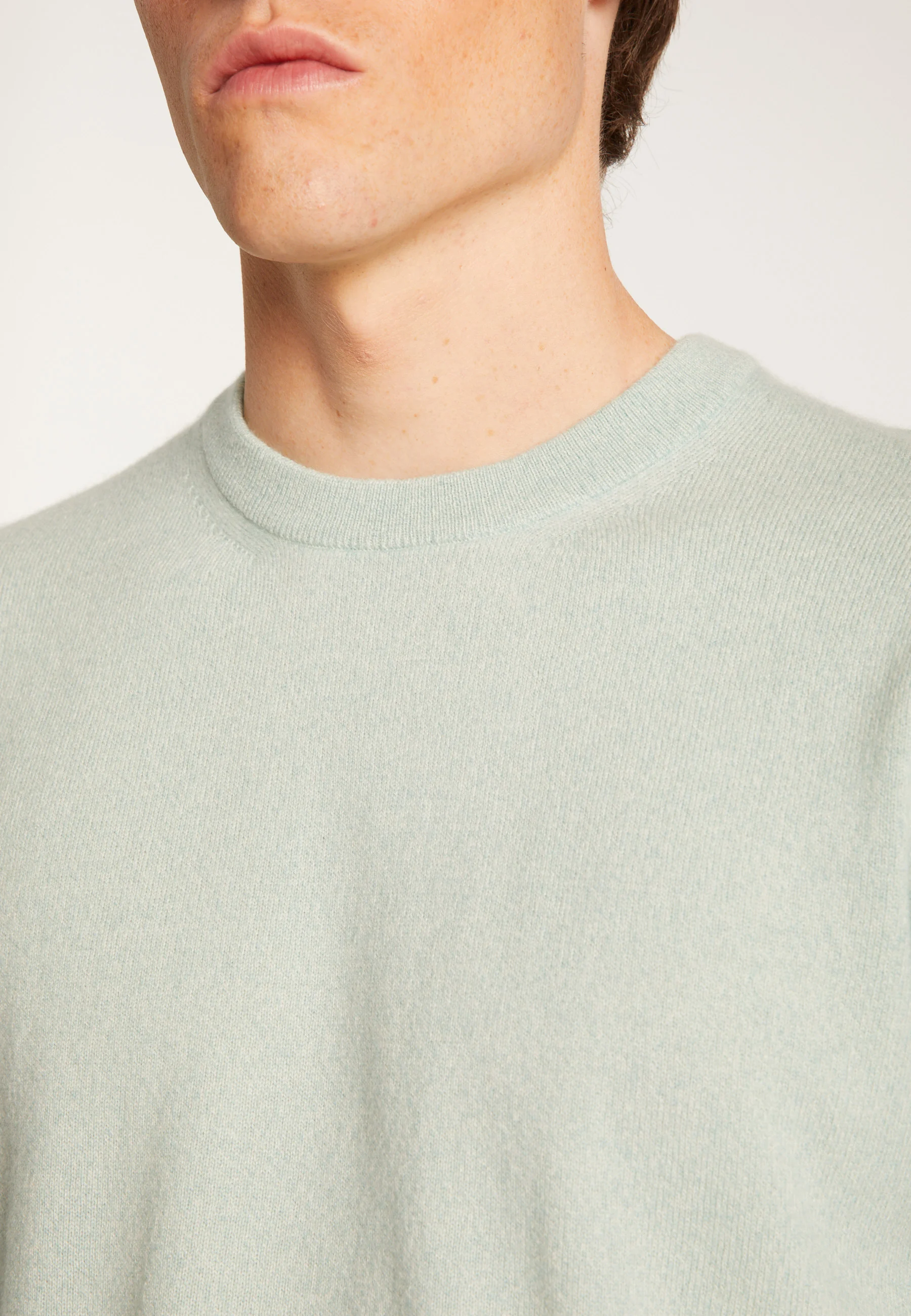 EVAINAH24 - Pull col rond en cachemire | Vert