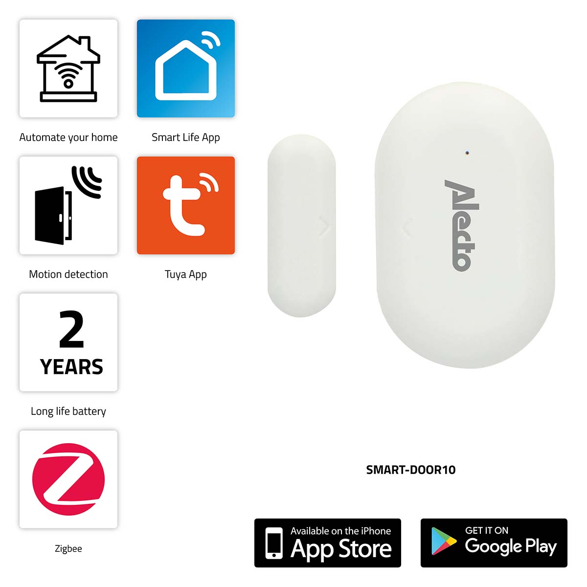 Alecto SMART-DOOR10 Smart Zigbee raam/deur sensor
