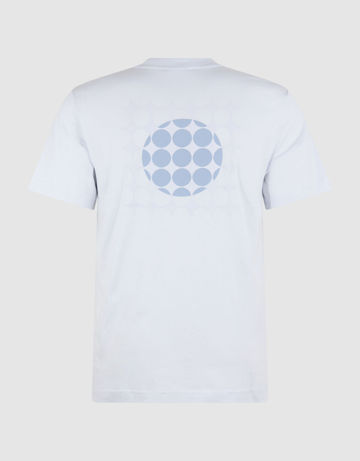 Fading Circle Artwork T-shirt Lichtblauw