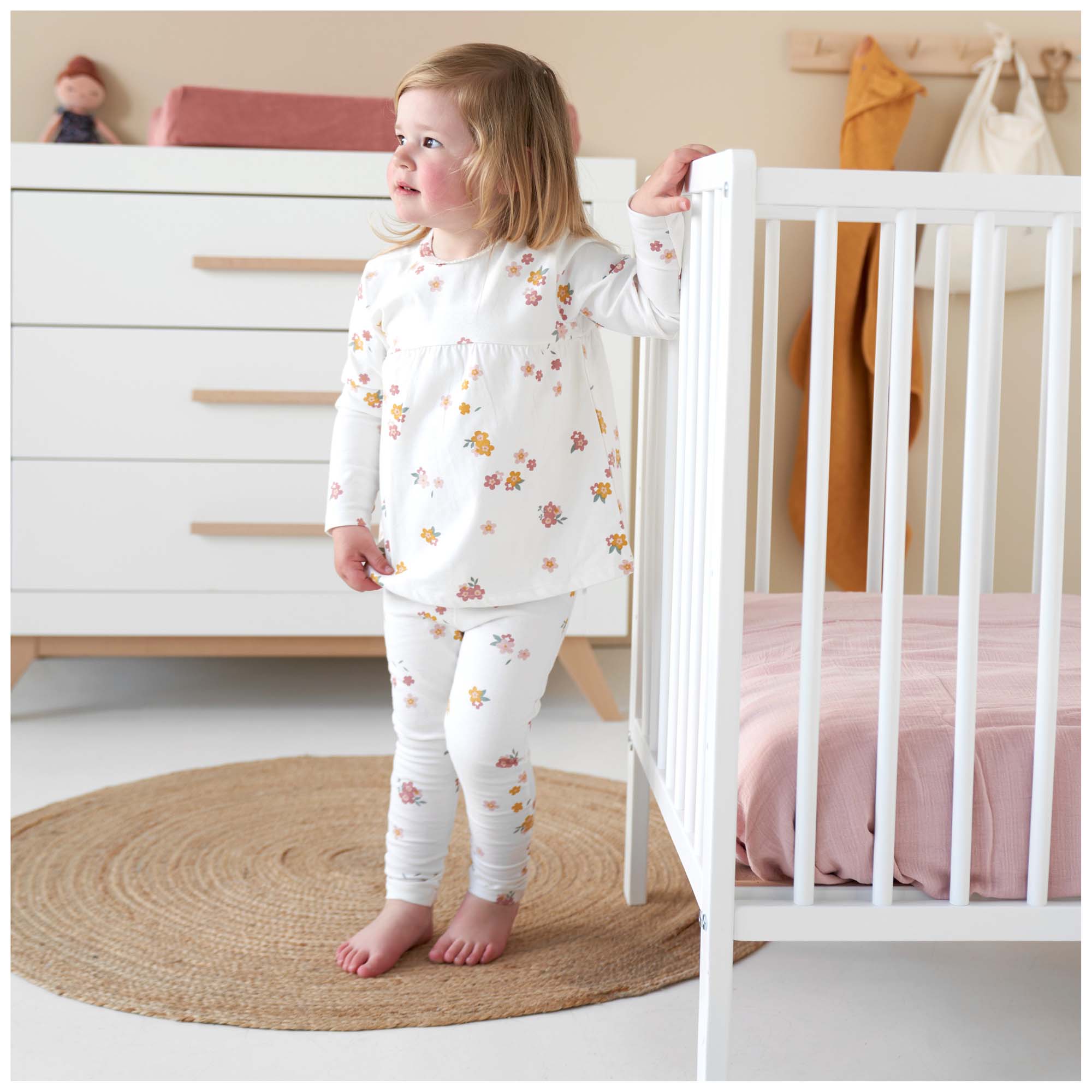 Prénatal vloerkleed rond jute naturel