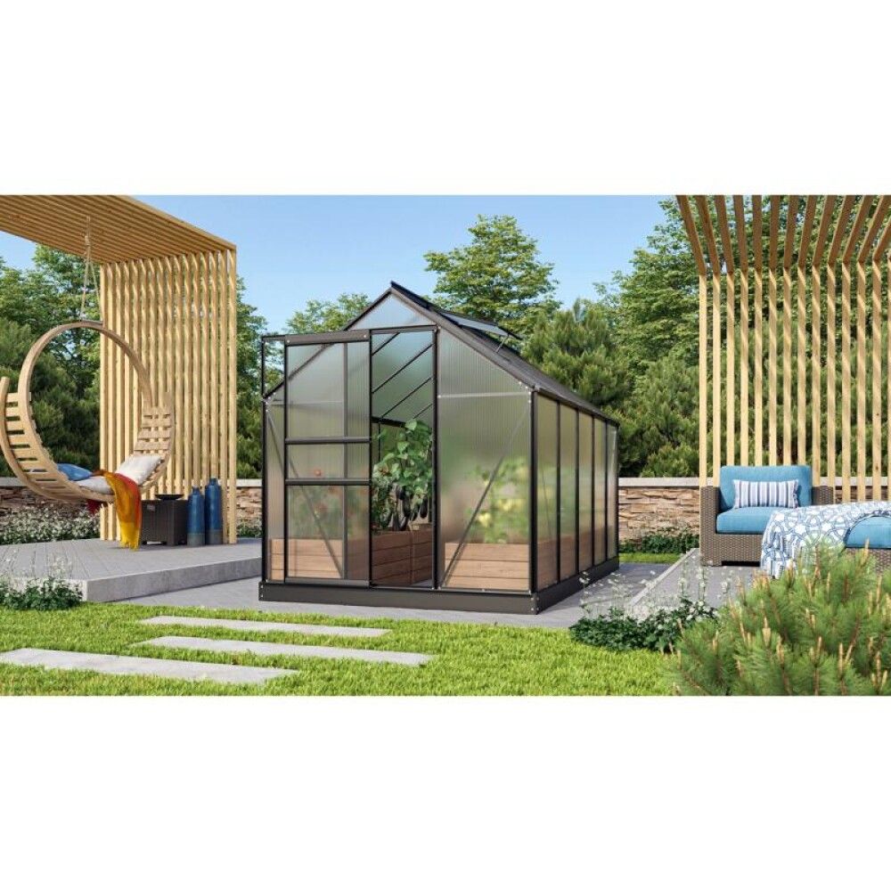 DRIVHUS VITAVIA VENUS 6200 SVART ALU/POLY 6,2M²