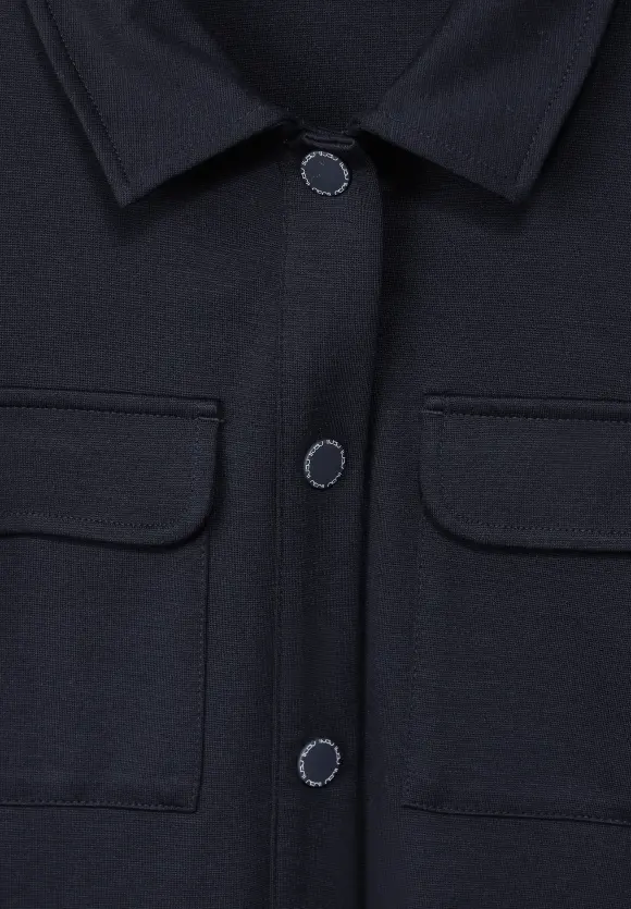 Interlock Shirtjacke - universal blue