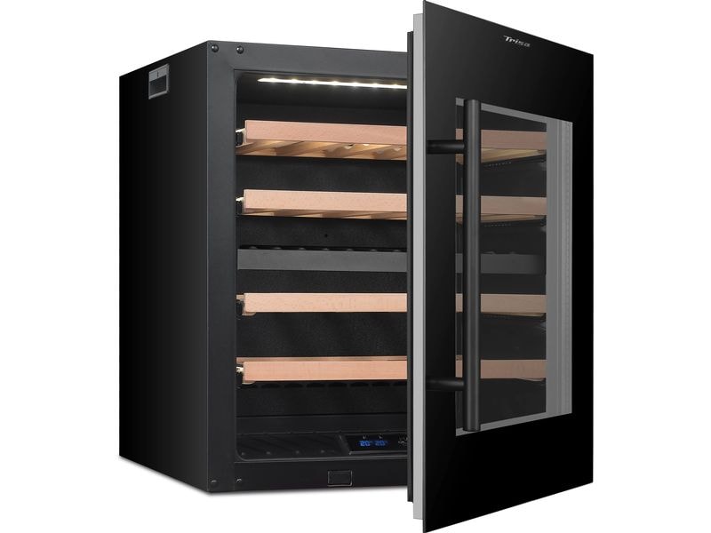 Trisa Einbauweinkühlschrank Dual Zone Schwarz, Rechts Weinkühlschrank