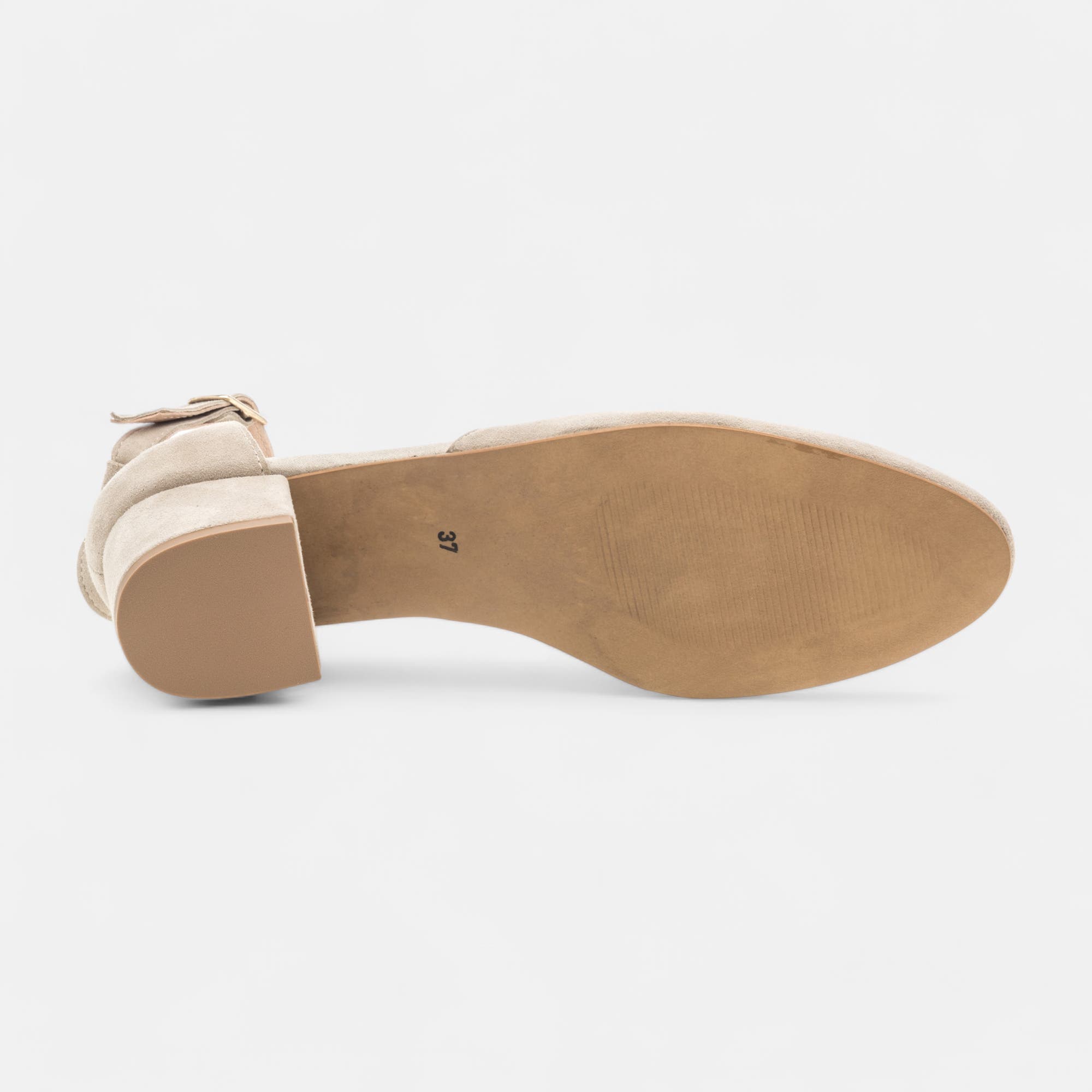 Escarpins quartiers ouverts Femme en cuir beige